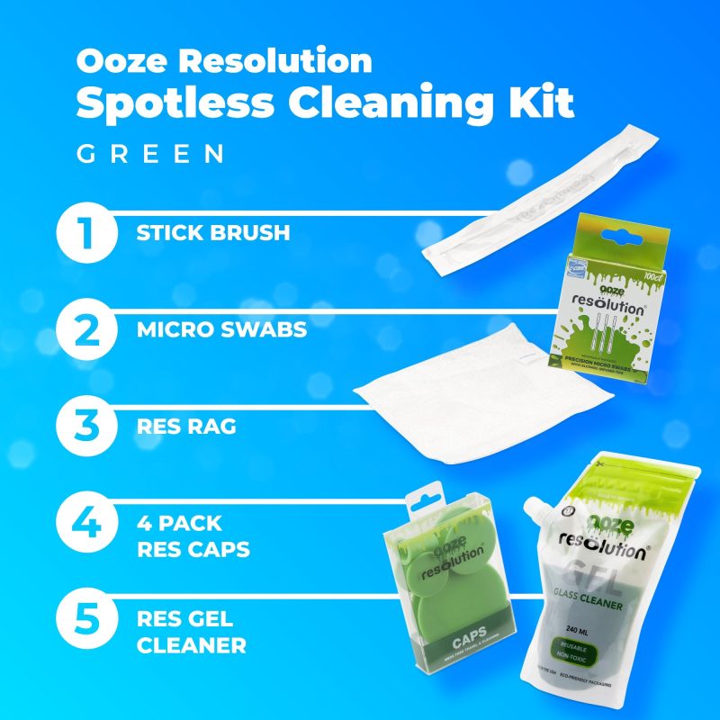 OL24 B017 OozeResolutionSpotlessCleaningKit Green HOVER